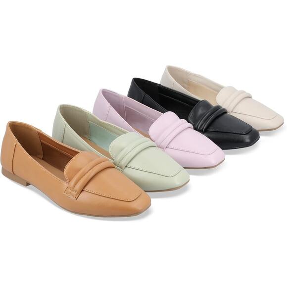 Journee Womens Vidoree Tru Comfort Foam Loafer Slip On Square Toe Flats - Picture 5 of 6